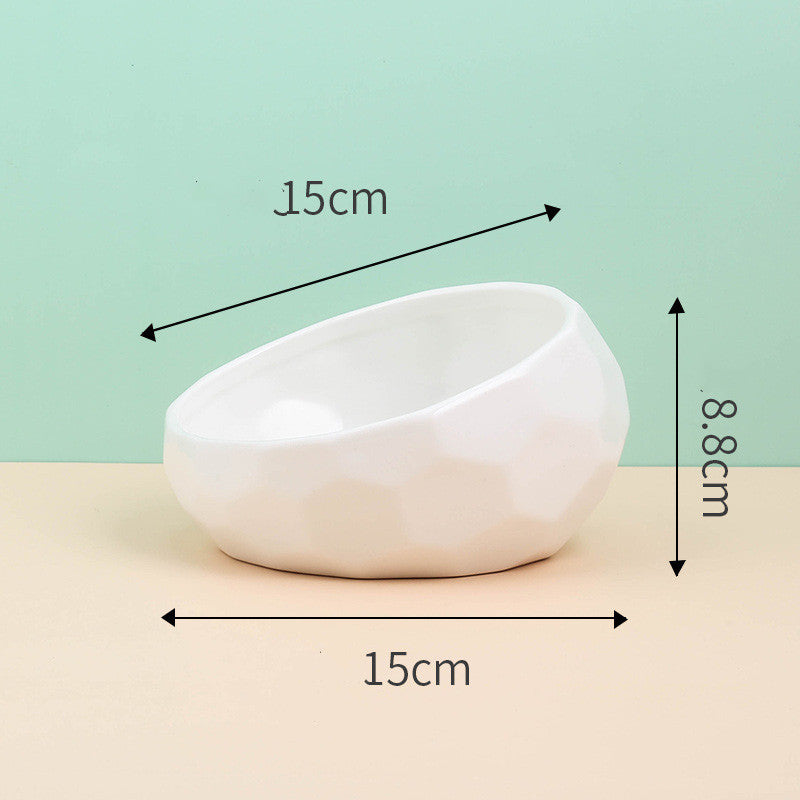 Diamond Ceramic Food Bowl