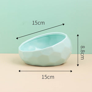 Diamond Ceramic Food Bowl