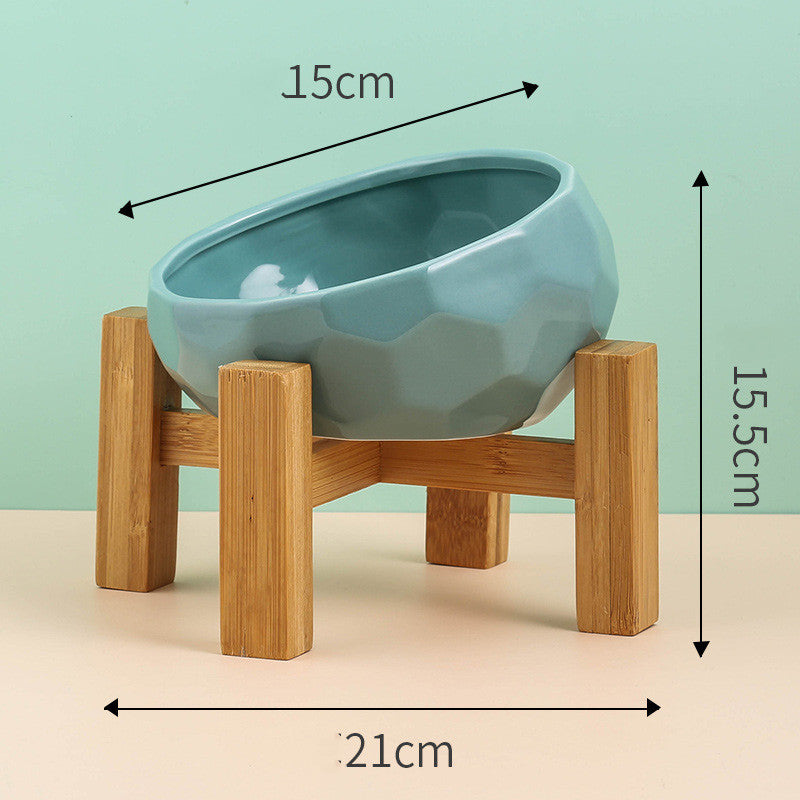 Diamond Ceramic Food Bowl