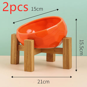 Diamond Ceramic Food Bowl