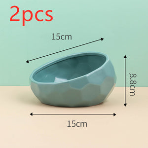 Diamond Ceramic Food Bowl