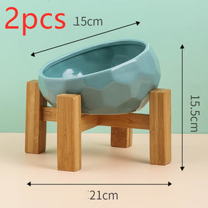 Diamond Ceramic Food Bowl